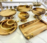 سرویس پذیرایی۵تیکه چوبی شکوفه کد ۳۰۷