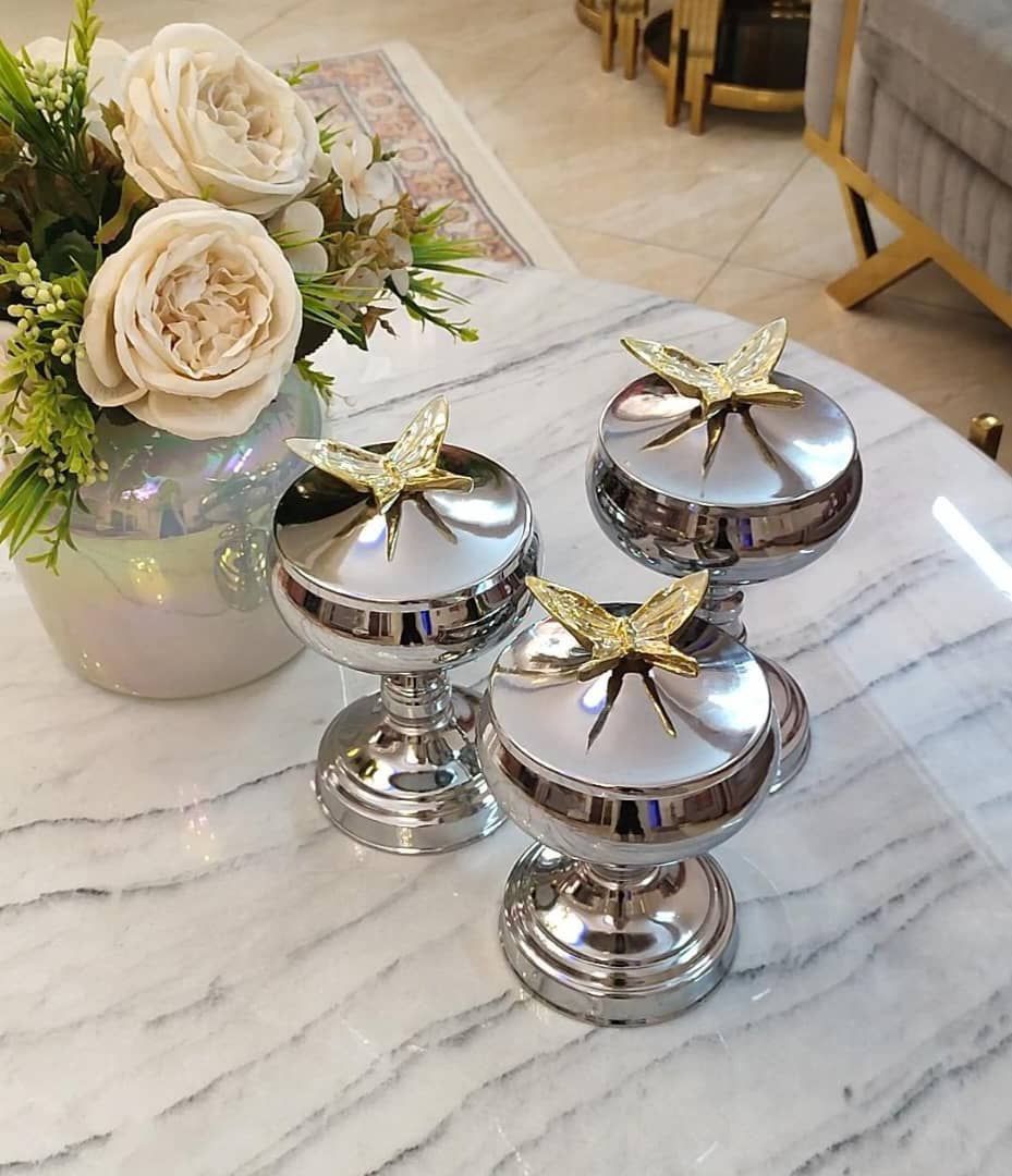 سه تیکه کندی ـسیلور طرح پروانه