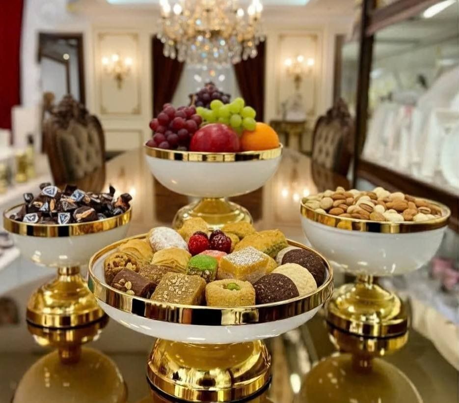 سرویس پذیرایی ۴تیکه فلزی ونیز